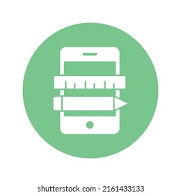 mobile drawing Vector icon which is suitable for commercial work and easily modify or edit it

