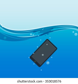 mobile dropped in water