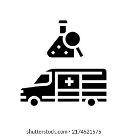 mobile Dopingtest-Symbol-Vektorgrafik. mobiles Prüfzeichen für Arzneimittel. isoliertes Kontursymbol