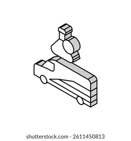 mobile drug testing isometric icon vector. mobile drug testing sign. isolated symbol illustration