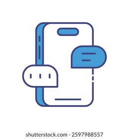 Mobile Eid Chat Icon for Festive Messaging and Islamic Communication