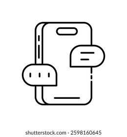 Mobile Eid Chat Icon for Festive Messaging and Islamic Communication