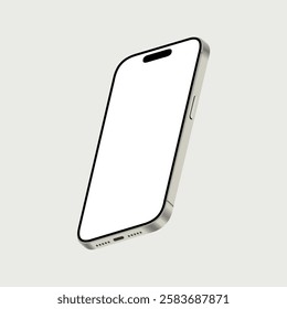 Mobile electronic mock up on background for decoration