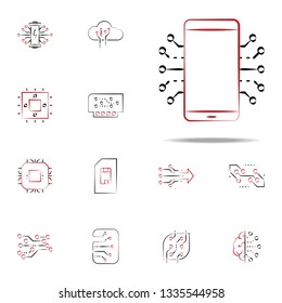 mobile electronics icon. Electronics icons universal set for web and mobile