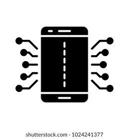 Mobile electronics vector icon