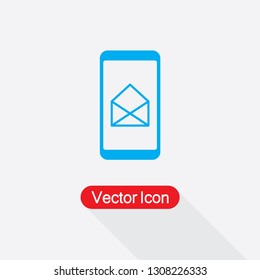Mobile Email Icon Vector Illustration Eps10