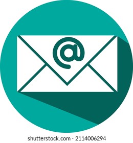 Mobile email, illustration, vector on a white background.