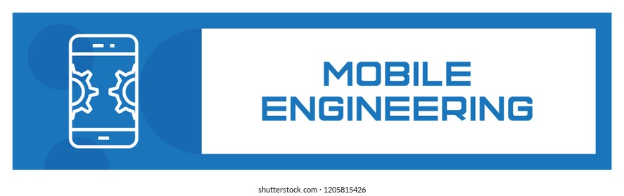 Mobile Engineering Icon Concept