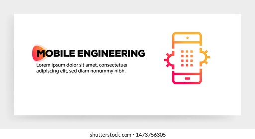 MOBILE ENGINEERING AND ILLUSTRATION ICON CONCEPT