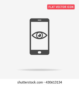 Mobile eye icon. 