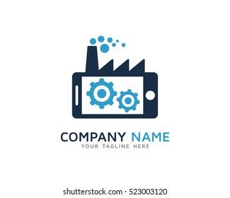 Mobile Factory Logo Design Template