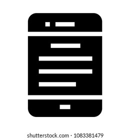 mobile file vector glyphs icon