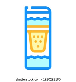 mobile filter color icon vector. mobile filter sign. isolated symbol illustration