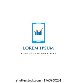 mobile finance logo , financial logo vector
