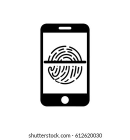 mobile fingerprint icon