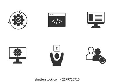 Mobile First Responsive web design icons set . Mobile First Responsive web design pack symbol vector elements for infographic web