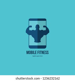 Mobile Fitness Fitness App Online Fitness Stock Vector (Royalty Free