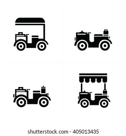 Mobile food motorcycle  icons