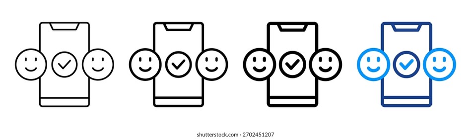 Mobile Friendly Icon Different Outline Collection Set