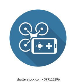 Mobile Gadgets Icon. Flat Design. Mobile Devices and Services Concept. Isolated Illustration.