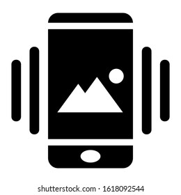 mobile gallery icon isolated sign symbol vector illustration - high quality black style vector icons
