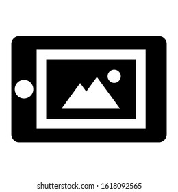 mobile gallery icon isolated sign symbol vector illustration - high quality black style vector icons
