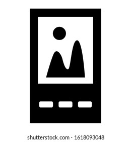 mobile gallery icon isolated sign symbol vector illustration - high quality black style vector icons
