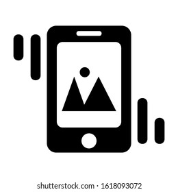 mobile gallery icon isolated sign symbol vector illustration - high quality black style vector icons

