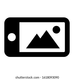 mobile gallery icon isolated sign symbol vector illustration - high quality black style vector icons
