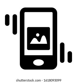 mobile gallery icon isolated sign symbol vector illustration - high quality black style vector icons
