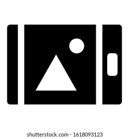 mobile gallery icon isolated sign symbol vector illustration - high quality black style vector icons
