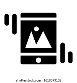 mobile gallery icon isolated sign symbol vector illustration - high quality black style vector icons
