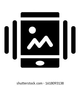 mobile gallery icon isolated sign symbol vector illustration - high quality black style vector icons
