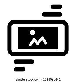 mobile gallery icon isolated sign symbol vector illustration - high quality black style vector icons
