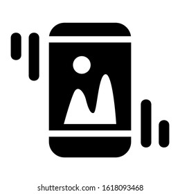 mobile gallery icon isolated sign symbol vector illustration - high quality black style vector icons

