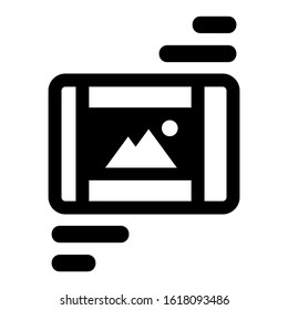mobile gallery icon isolated sign symbol vector illustration - high quality black style vector icons
