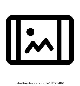 mobile gallery icon isolated sign symbol vector illustration - high quality black style vector icons
