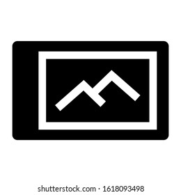 mobile gallery icon isolated sign symbol vector illustration - high quality black style vector icons
