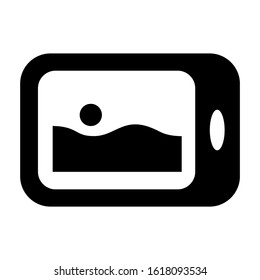 mobile gallery icon isolated sign symbol vector illustration - high quality black style vector icons
