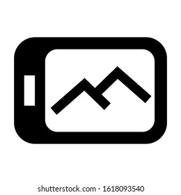 mobile gallery icon isolated sign symbol vector illustration - high quality black style vector icons
