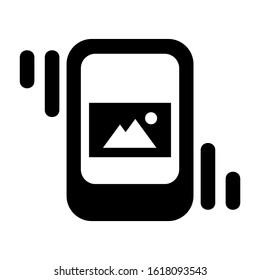 mobile gallery icon isolated sign symbol vector illustration - high quality black style vector icons
