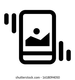 mobile gallery icon isolated sign symbol vector illustration - high quality black style vector icons
