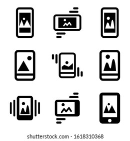 mobile gallery icon isolated sign symbol vector illustration - Collection of high quality black style vector icons
