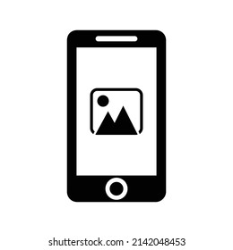 Mobile Gallery icon .Phone and mobile phone symbol collection. Simple flat vector illustration for your web site design, logo, app, UI.