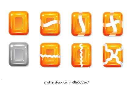 Mobile Game 2D Assets - Candy Set - Match 3 - Easy to Use