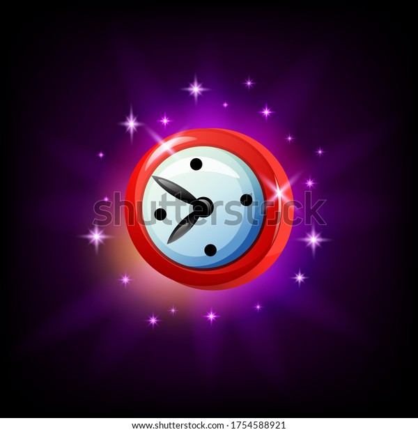 Mobile Game Clock Timer Icon On Stock Vector (Royalty Free) 1754588921