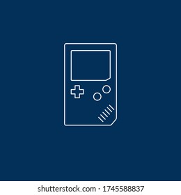 Mobile Game Console Flat Design