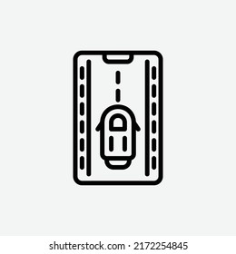  mobile game icon, isolated games outline icon in light grey background, perfect for website, blog, logo, graphic design, social media, UI, mobile app