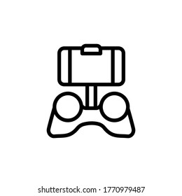 Mobile game icon. Simple line, outline vector elements of video game icons for ui and ux, website or mobile application