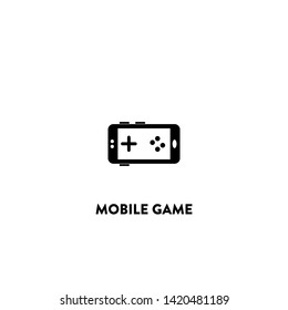 mobile game icon vector. mobile game sign on white background. mobile game icon for web and app